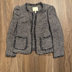 Women's Tweed Jacket - Rebecca, Taylor, navy and pink
